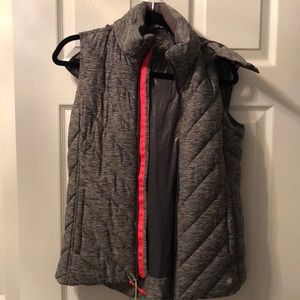 New - Soft, quilted, gray vest